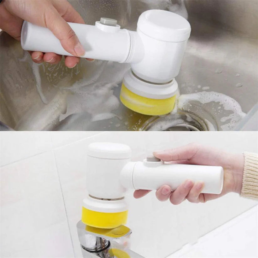 Cleaning Magic Electric Brush 5-in-1 – Multi-Functional Power Scrubber for Effortless Deep Cleaning