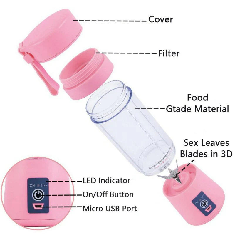Portable Juicer Blender – Powerful, Compact & Perfect for Fresh Smoothies Anywhere